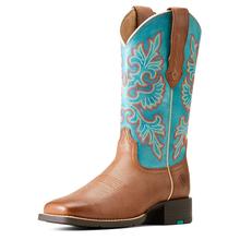 Women's Round Up Wide Square Toe StretchFit Western Boot by Ariat