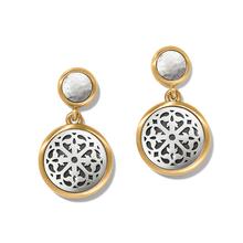 Ferrara Two Tone Luce Post Drop Earrings