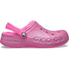 【18～21cm】キッズ バヤ ラインド グリッター クロッグ by Crocs