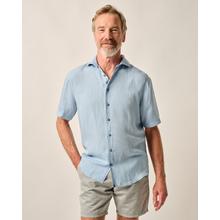 Mens Short Sleeve Hangin' Out Linen Button Up Shirt - Gianni by Johnnie-O