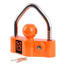 23091 Universal Heavy-Duty Trailer Coupler Lock, Bright Orange, Fits Couplers with 1-7/8