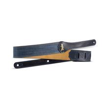 Blue Denim 2" Guitar Strap - Gold Logo