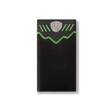 Men's Green stripe shield rodeo wallet