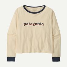 Women's Long Sleeved '73 Text Logo Easy by Patagonia