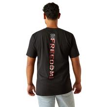 Men's Freedom Stripe T-Shirt in Black by Ariat in Frederic WI