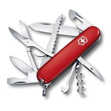 Huntsman Victorinox pocket knife (Red, 4 in)