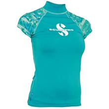 UPF 50 Rashguard Kurzarm, Damen, Caribbean, XL