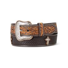 Mens Tooled Cross Belt by Ariat