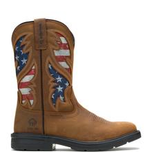 Men's Rancher Flag Steel-Toe Wellington Work Boot Brown by Wolverine in Georgetown KY