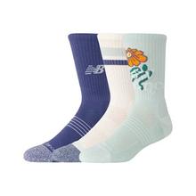Unisex Active Graphic Crew Socks 3 Pack by New Balance