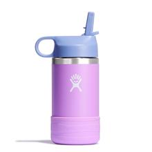 12 oz Kids Wide Mouth Straw Cap And Boot by Hydro Flask