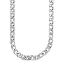 Cleo Pave Link Necklace by Brighton in Swainsboro GA