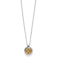 Mosaic Round Two Tone Mini Necklace by Brighton in Solana Beach CA