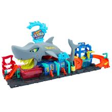 Hot Wheels City Ultra Shark Car Wash With Color Reveal Toy Car In 1:64 Scale by Mattel