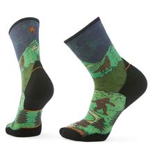 Unisex  Trail Run Neature Print Crew Socks Twilight Blue by Smartwool