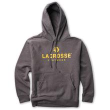 Men's Stacked Logo Sweatshirt Gray by LaCrosse in Durham NC