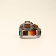 Oval concho serape belt by Ariat