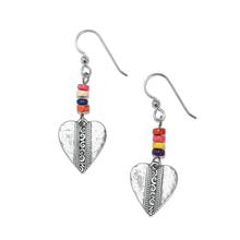 Mingle Medley Beaded Heart French Wire Earrings