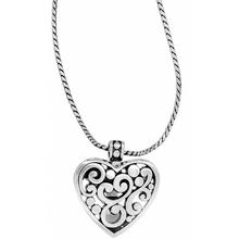 Contempo Heart Badge Clip Necklace