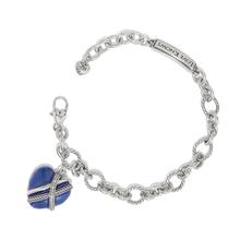 One Heart Link Blue Bracelet by Brighton in Lone Grove OK