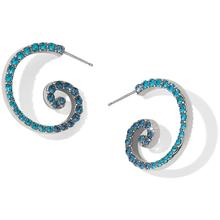 Sea Of Love Crystal Hoop Earrings by Brighton