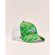 Womens Golf Camo Flagler Mesh Trucker Hat by Johnnie-O in Spring TX