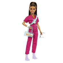 Barbie Doll In Trendy Pink Jumpsuit With Accessories And Pet Puppy by Mattel in Hanover MD