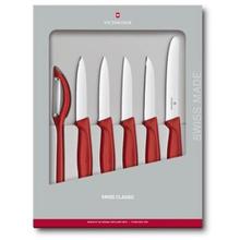 Swiss Classic Paring Knife Set, 6 pieces Victorinox (Red, 0 in)