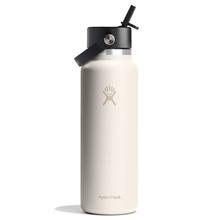 40 oz Wide Mouth with Flex Straw Cap - Ivory by Hydro Flask in Raleigh NC