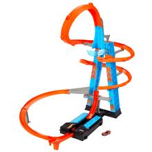 Hot Wheels Sky Crash Tower Track Set With Diecast Car