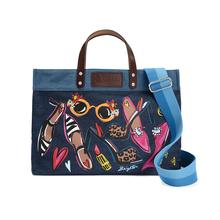 Shoe Love East West Denim Tote by Brighton