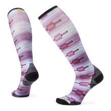 Women's Ski Zero Cushion Flirt with Me Print Over The Calf Socks by Smartwool in Fort Collins CO