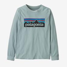 Kids' Long Sleeved P 6 Logo T Shirt by Patagonia