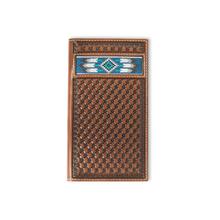 Mens Southwest Inlay Rodeo Wallet