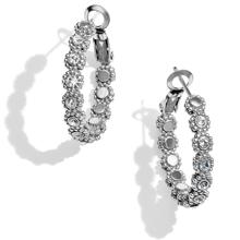 Twinkle Splendor Small Hoop Earrings by Brighton