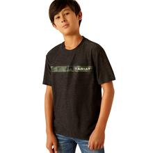Unisex Kid's Chest Camo Stripe Charger T-Shirt by Ariat