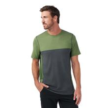 Mens  Men's Mountain Bike Short Sleeve Jersey T-Shirt Charcoal/Fern Green by Smartwool in Huntington Beach CA