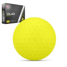 Duo Soft Golf Balls - Yellow, Text Personalization by Wilson