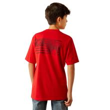 Unisex Kid's Etched Buffalo LOF Flag T-Shirt by Ariat