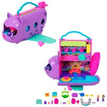 Polly Pocket Kitty Airways Playset With 2 Micro Dolls And Pet, Airplane Travel Toy With Accessories by Mattel