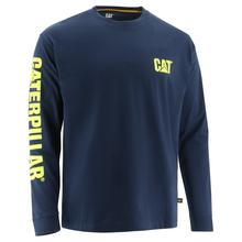 Men's Trademark Banner Long Sleeve Tee Blue by CAT Footwear