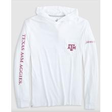 Men's Texas A&M Edison 2.0 T-Shirt Hoodie by Johnnie-O