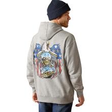 Mens Rebar Workman Moto Eagle Hoodie