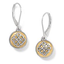 Interlok Noir Two Tone Leverback Earrings by Brighton in Kingston OK