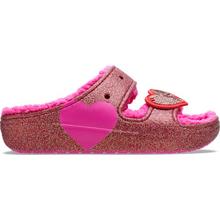 Classic Cozzzy Pink Glitter Heart Sandal
