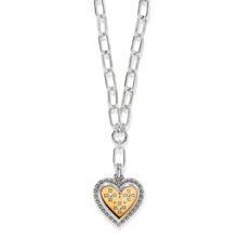 Mosaic Heart Two Tone Necklace by Brighton in Springfield OH