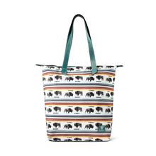 Womens Buffalo Print Tote