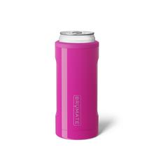 Hopsulator Slim | Insulated Cooler Beverage Sleeve for Travel | Vivid Magenta | 12oz Slim Cans by BrüMate