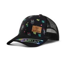 Women's Cactus print cap black by Ariat in Concord NC