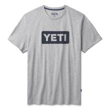 Premium Logo Badge Short Sleeve T-Shirt - Gray/Navy - M